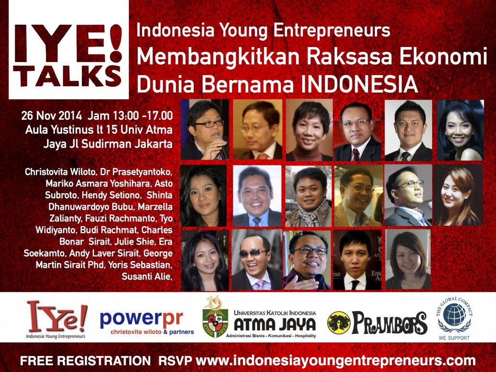 KLIK PENDAFTARAN IYE!TALKS 26 Nov 2014